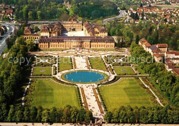 Ludwigsburg Wuerttemberg Fliegeraufnahme Residenzschloß Barock