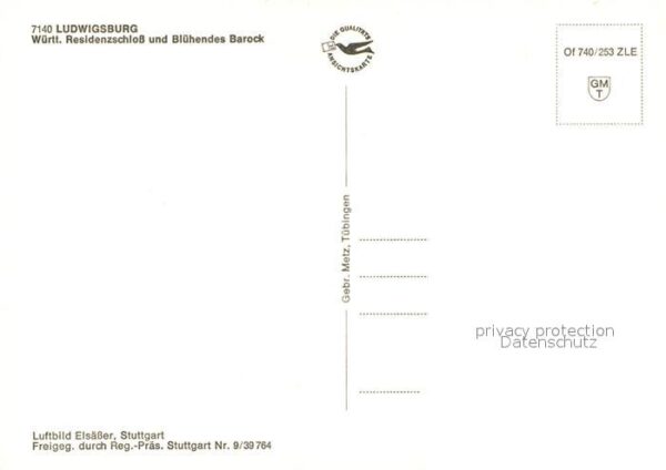 Ludwigsburg Wuerttemberg Fliegeraufnahme Residenzschloß Barock – Bild 2