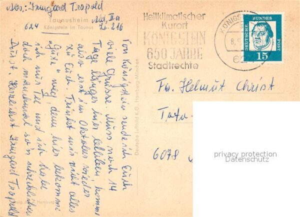 Koenigstein Taunus Fliegeraufnahme Taunusheim – Bild 2