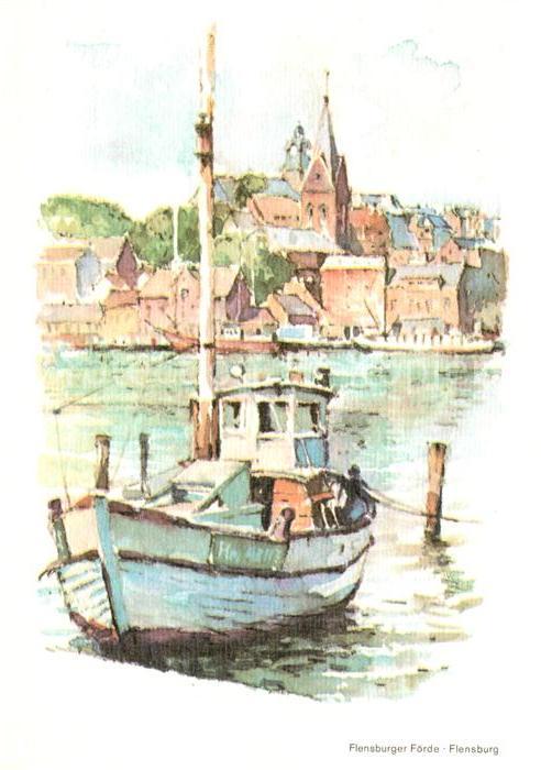 Flensburg Flensburger Förde Künstlerkarte
