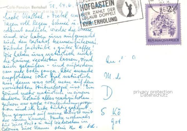 Bad Hofgastein Cafe Pension Bertahof – Bild 2