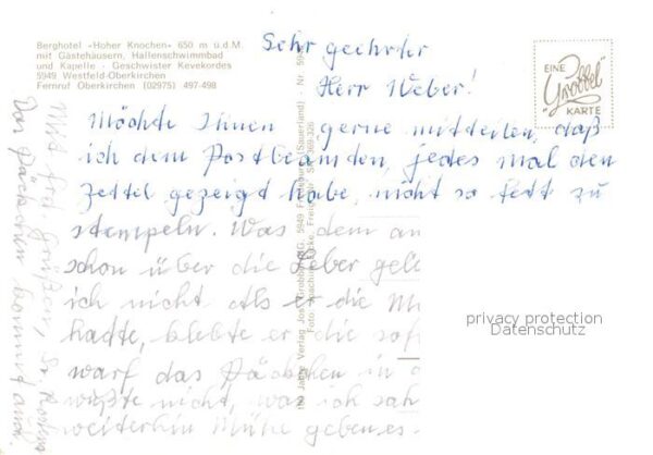 Oberkirchen Sauerland Fliegeraufnahme Berghotel Hoher Knochen – Bild 2