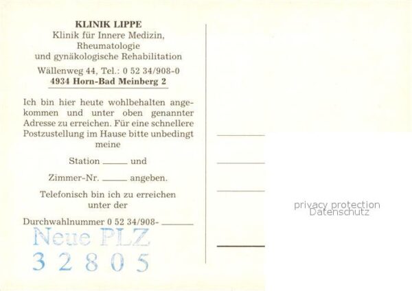 Horn-Bad Meinberg Klinik Lippe Schwimmbad Tennisplatz – Bild 2