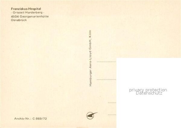 Georgsmarienhuette Fliegeraufnahme Franziskus-Hospital – Bild 2