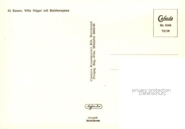 Essen Ruhr Fliegeraufnahme Villa Hübel mit Baldene – Bild 2