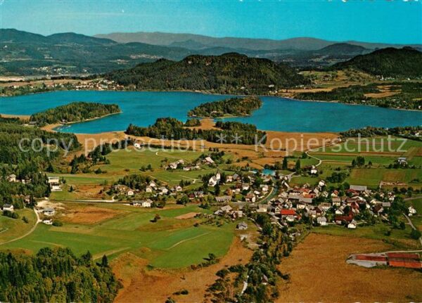 Faakersee Fliegeraufnahme Seepartie