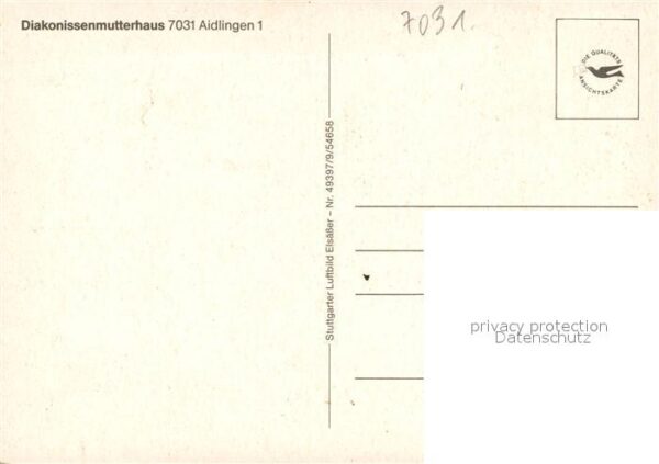 Aidlingen Wuerttemberg Fliegeraufnahme Diakonissen-Mutterhaus – Bild 2