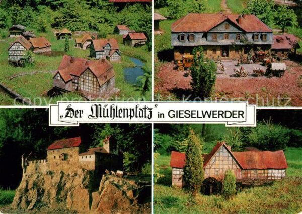 Gieselwerder Der Mühlenplatz historisches Bauwerk in
