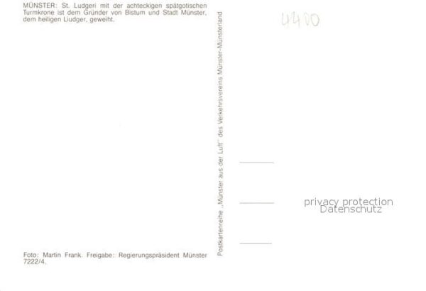 Muenster Westfalen Fliegeraufnahme St. Ludgeri – Bild 2
