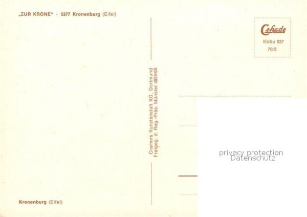 Kronenburg Eifel Fliegeraufnahme Zur Krone – Bild 2