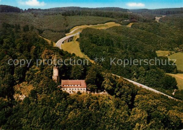 Bad Driburg Fliegeraufnahme Iburgplateau Sachsenkla