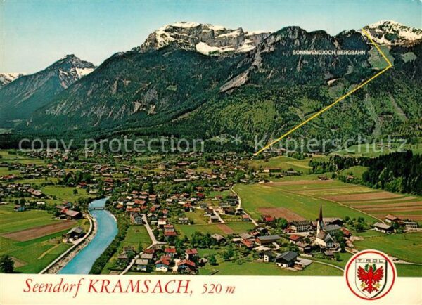 Kramsach Fliegeraufnahme Sonnwendjoch Bergbahn