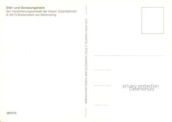 Breitenstein Niederoesterreich Diät- und Genesungsheim am Semmering – Bild 2