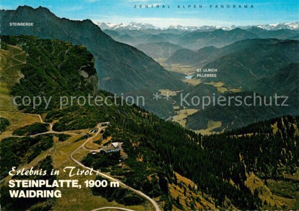 Waidring Tirol Fliegeraufnahme Steinplatte