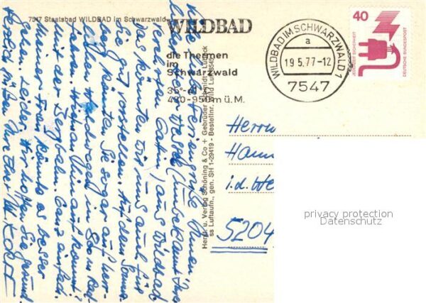 Bad Wildbad Kurort im Schwarzwald Fliegeraufnahme – Bild 2