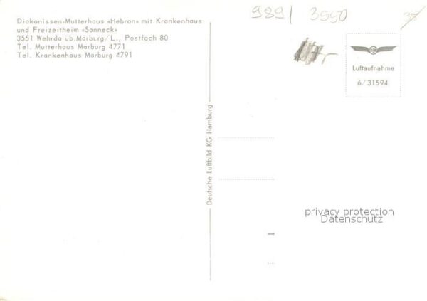 Wehrda Marburg Lahn Diakonissen Mutterhaus Hebron mit Krank – Bild 2