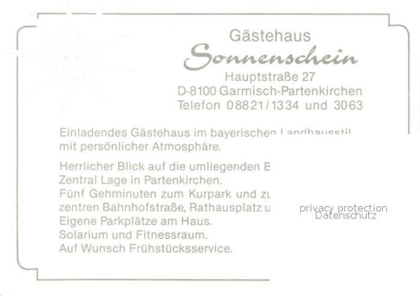 Garmisch-Partenkirchen Gästehaus Sonnenschein – Bild 2