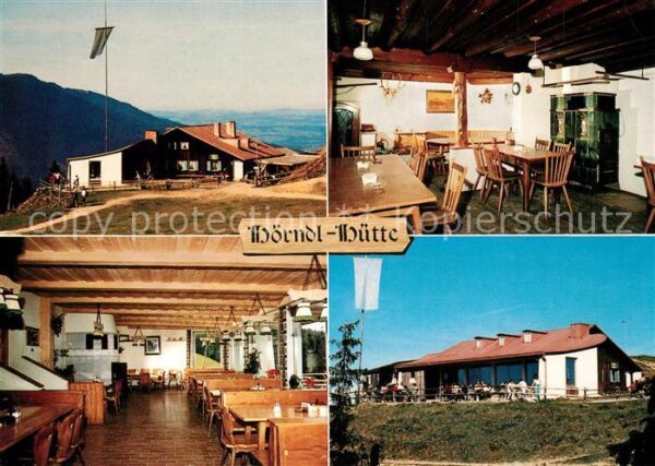 Bad Kohlgrub Hörndl Hütte Gaststube Terrasse Fernsic