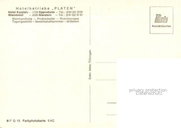 Oppenheim Hotelbetriebe Platen Rheinhotel am Rhei – Bild 2