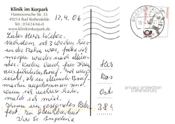 Bad Rothenfelde Klinik im Kurpark Hallenbad Kapelle – Bild 2