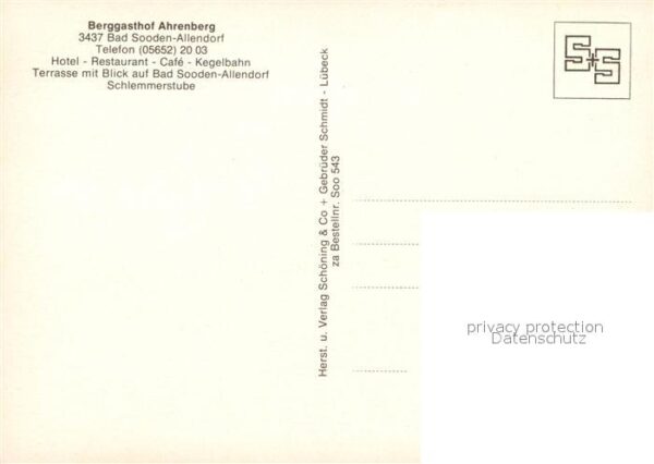 Bad Sooden-Allendorf Berggasthof Ahrenberg Terrasse – Bild 2