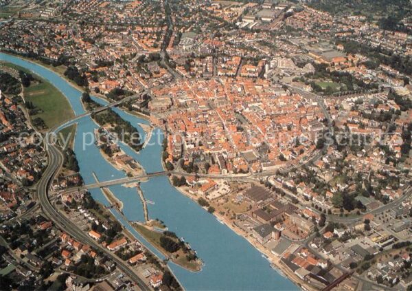 Hameln Weser Historischer Stadtkern Fliegeraufnahme