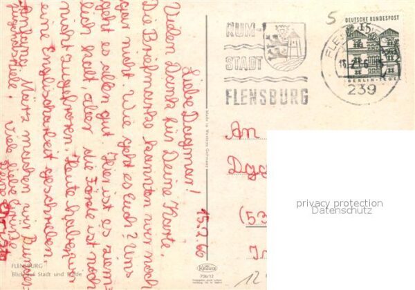 Flensburg Blick auf Stadt und Förde Fliegeraufnah – Bild 2