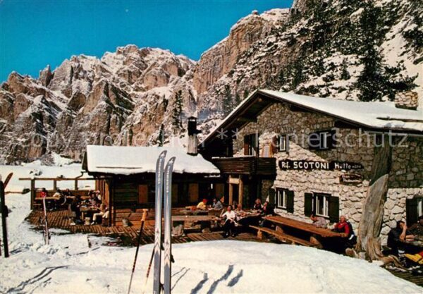 Dolomiten Alpe Lagazuoi Scotoni Winterpanorama