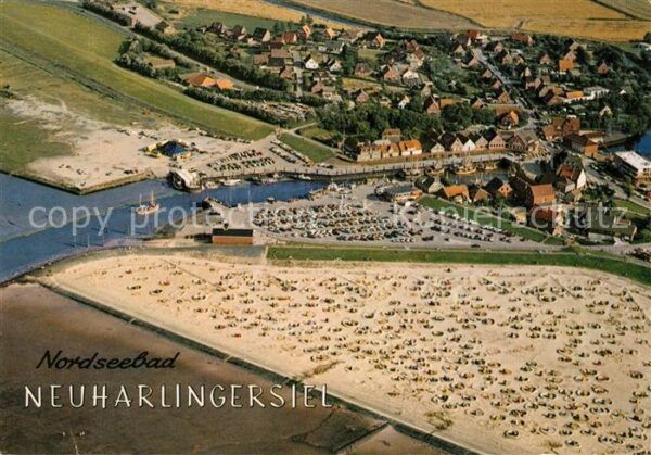 Neuharlingersiel Fliegeraufnahme Strand