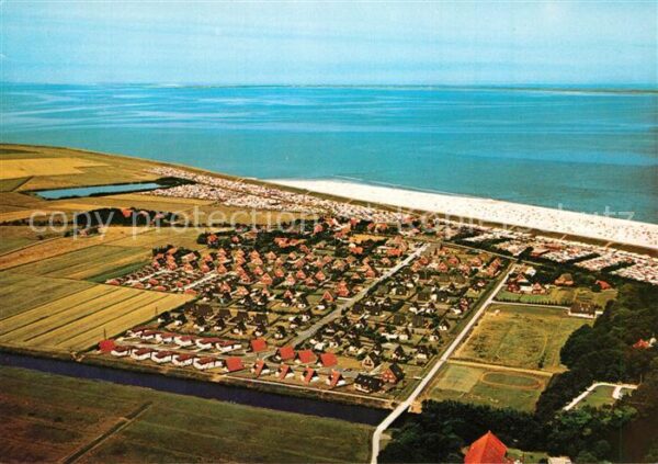 Neuharlingersiel Fliegeraufnahme Strand
