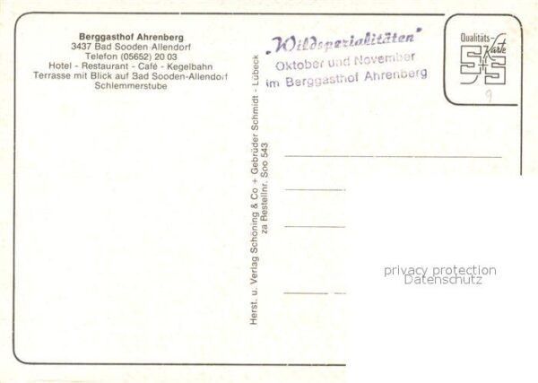 Sooden-Allendorf Bad Berggasthof Ahrensberg Terrasse – Bild 2