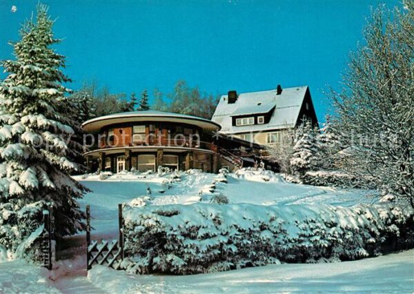 Hahnenklee-Bockswiese Harz Restaurant Bastei Winterpanorama