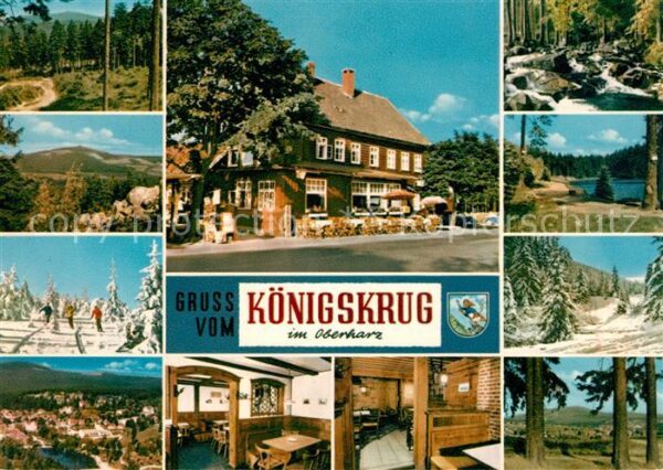 Koenigskrug Harz Gaststätte Winterlandschaft Brocken Spe