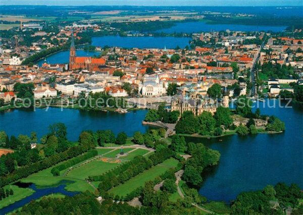 Schwerin Mecklenburg Fliegeraufnahme