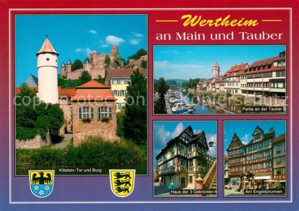 Wertheim Main Engelsbrunnen Haus der 3 Gekrönten Kitt