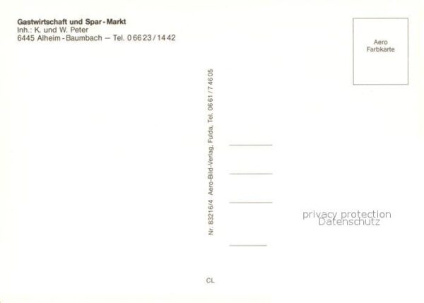 Baumbach Gastwirtschaft und Sparmarkt – Bild 2