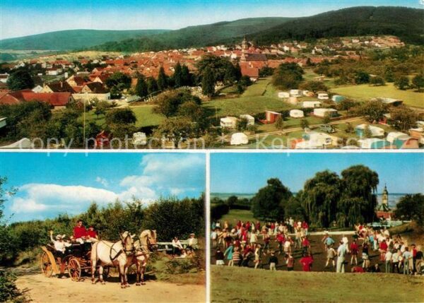 Moenchberg Spessart Campingplatz Pferdekutsche Rollschuhbah