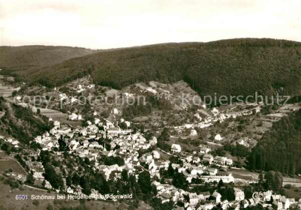 Schoenau Odenwald Fliegeraufnahme