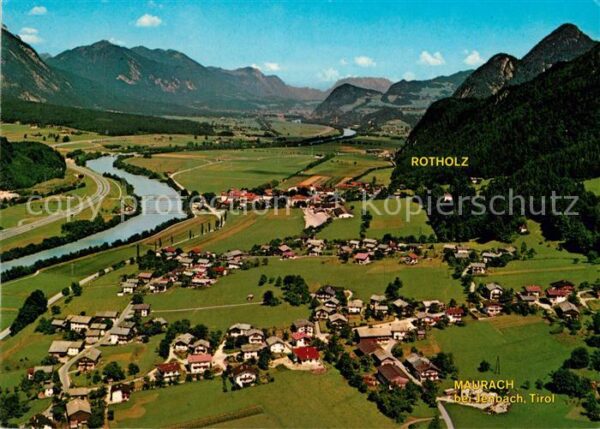 Maurach Tirol Rotholz Fliegeraufnahme