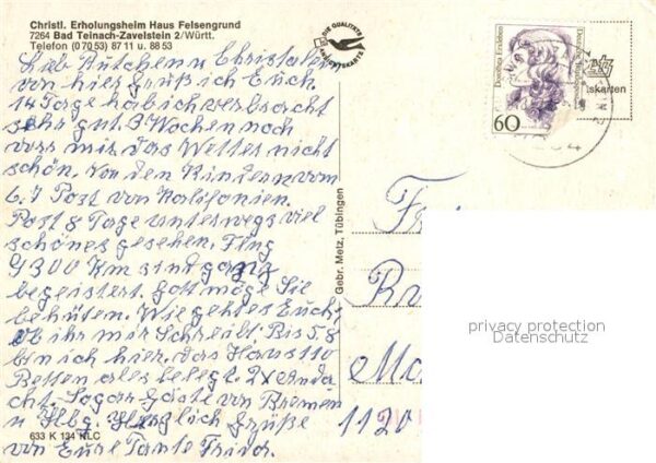 Bad Teinach-Zavelstein Christliches Erholungsheim Haus Felseng – Bild 2