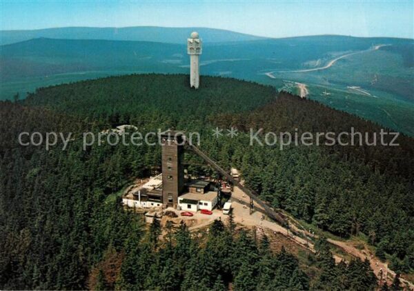 Braunlage Fliegeraufnahme Wurmbergbaude Fernmelde