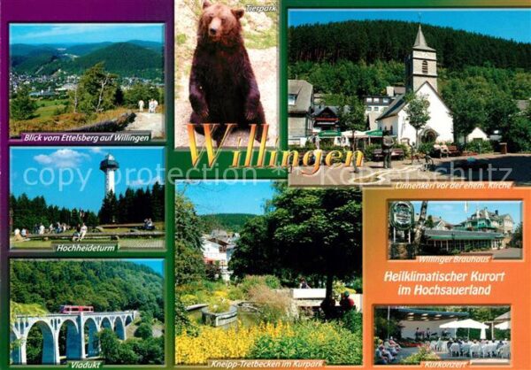 Willingen Sauerland Viadukt Kneipp Tretbecken Kurpark Kurko