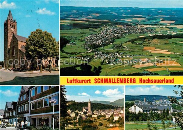 Schmallenberg Kirche Fliegeraufnahme Stadtansichten