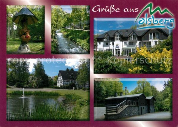 Olsberg Sauerland Fontäne Fachwerkhaus diverse Ansichten
