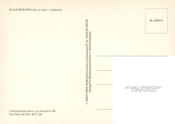 Braunfels Schloss Fliegeraufnahme – Bild 2