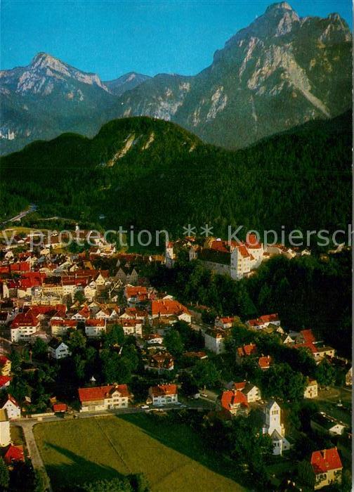 Fuessen Allgaeu Fliegeraufnahme Straußberg Säuling Schl
