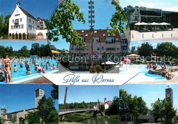 Wernau Neckar Schwimmbad Kirche Marktplatz Rathaus