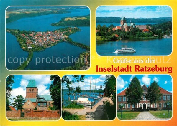 Ratzeburg Fliegeraufnahme Strandpromenade Schloss
