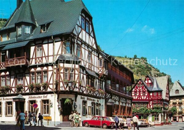 Bacharach Rhein Alte Fachwerkhäuser Marktplatz