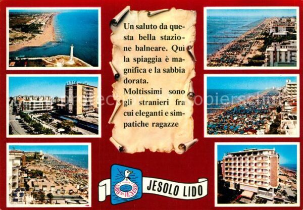 Jesolo Lido Strand Panorama Leuchtturm